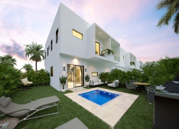 Townhouses de 2 niveles con con diseño moderno y funcional, ubicado en Vista Cana.