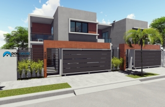 Proyecto De Dos Casas Individuales Con Fachada Moderna En Autopista San Isidro